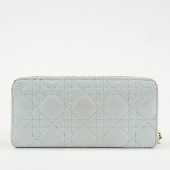 ❤️Authentic Christian Dior Canage Patent Leather Zippy Long Wallet❤️ - Picture 4 of 16